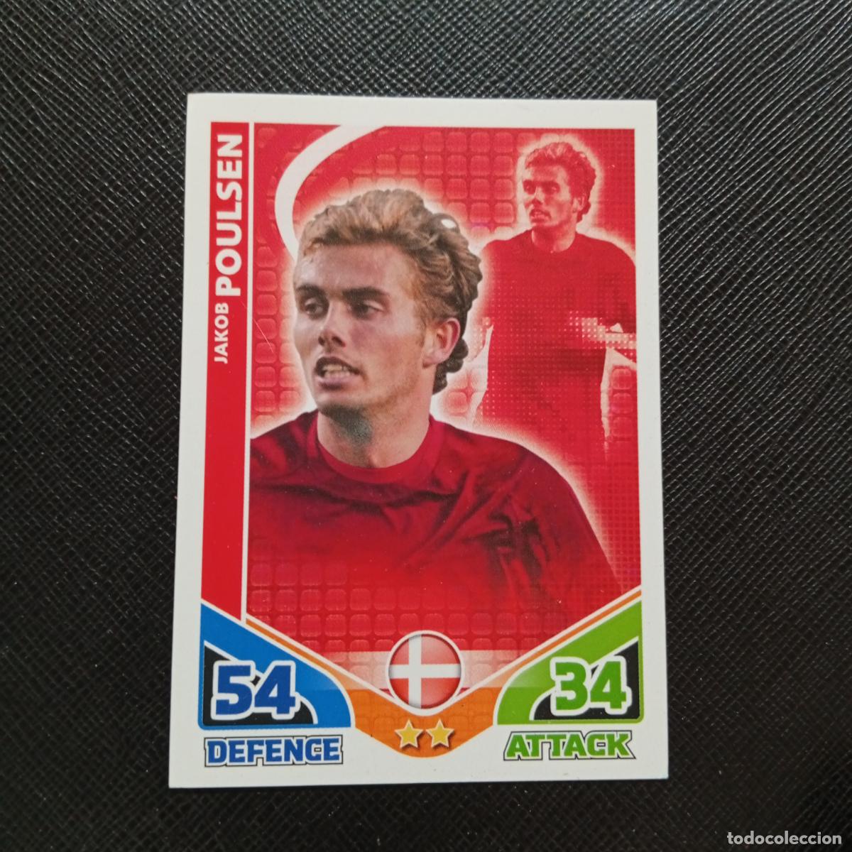 Figurine di Calcio: POULSEN DINAMARCA MATCH ATTAX SOUTH AFRICA 2010 MUNDIAL CROMO WORLD FUTBOL 10 - A150 PG37