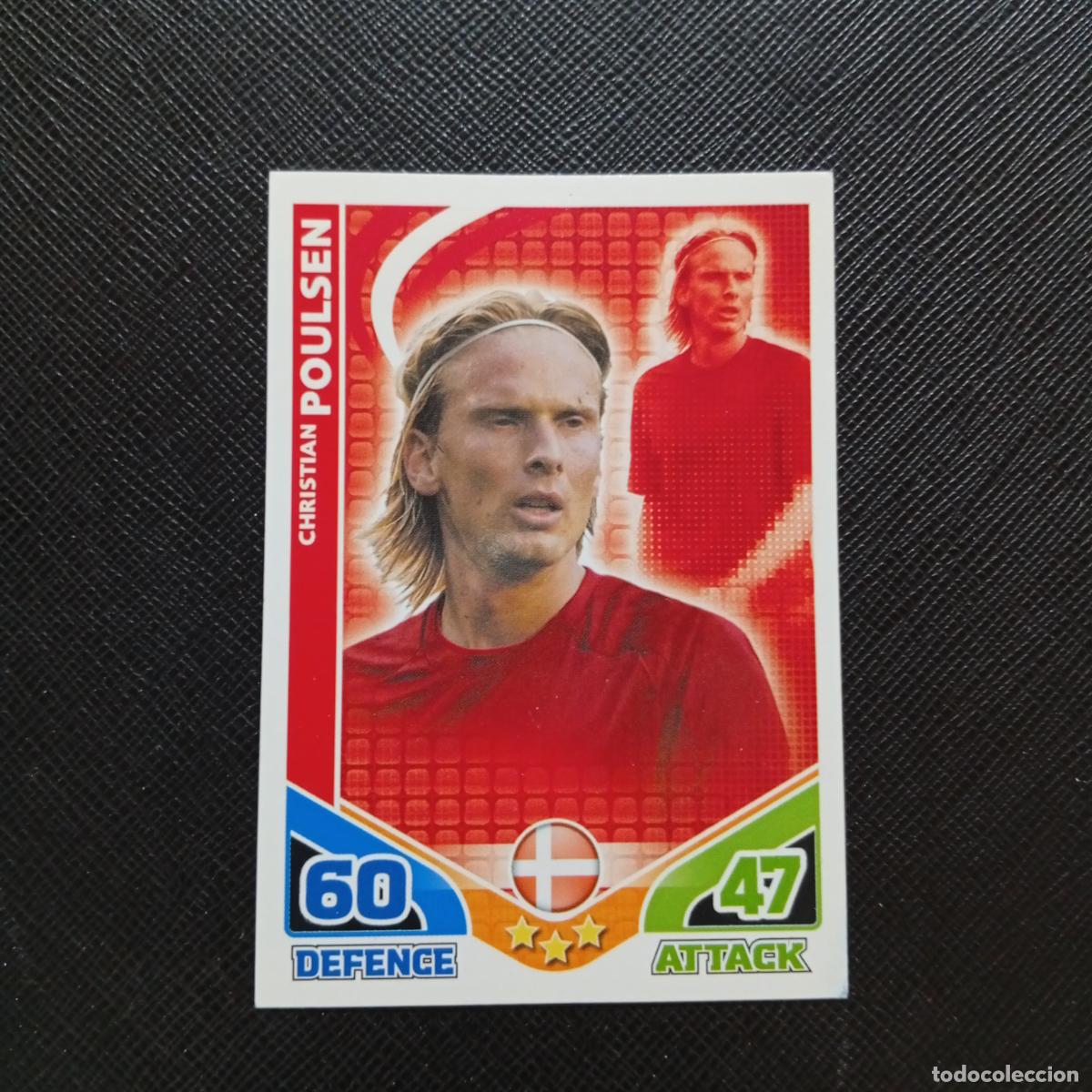 Figurine di Calcio: POULSEN DINAMARCA MATCH ATTAX SOUTH AFRICA 2010 MUNDIAL CROMO WORLD FUTBOL 10 - A150 PG37