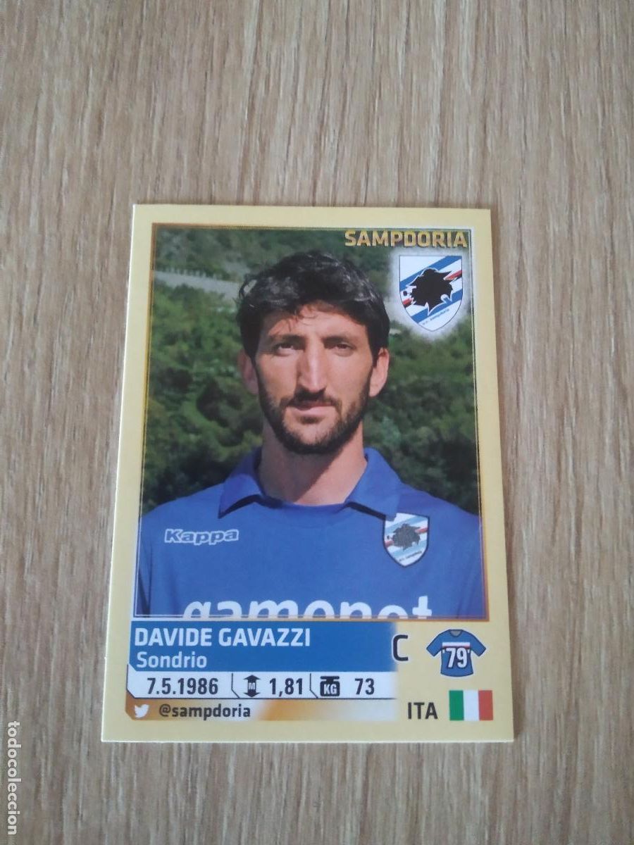 Fu&szlig;ball-Sticker: 496 DAVIDE GAVAZZI SAMPDORIA CROMO FUTBOL PANINI LIGA ITALIA 13-14 CALCIATORI 2013-2014