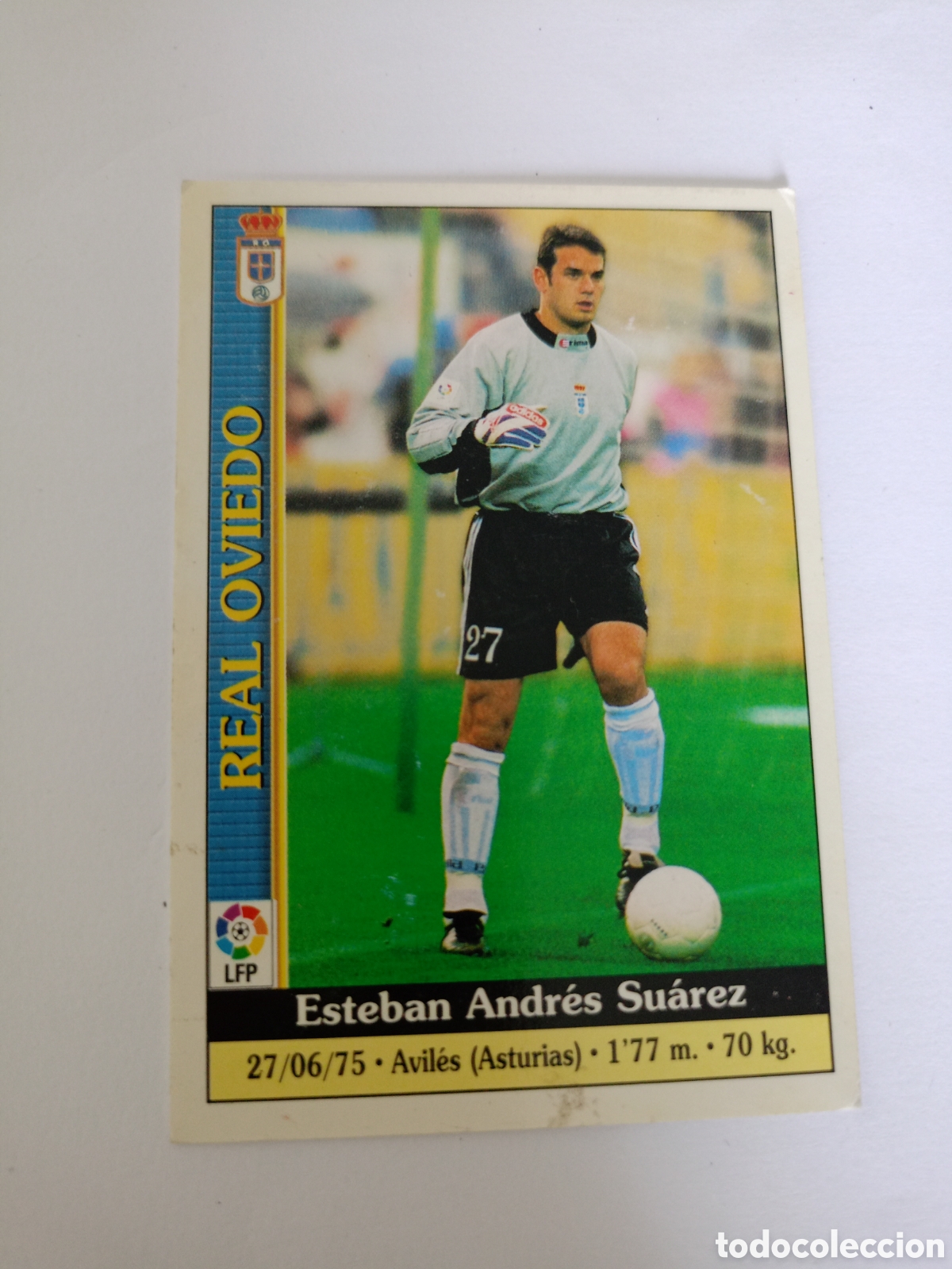 Fu&szlig;ball-Sticker: FICHAS DE LA LIGA (1999 2000) - CROMO N&ordm; 237 - ESTEBAN - REAL OVIEDO - MUNDICROMO 99 00