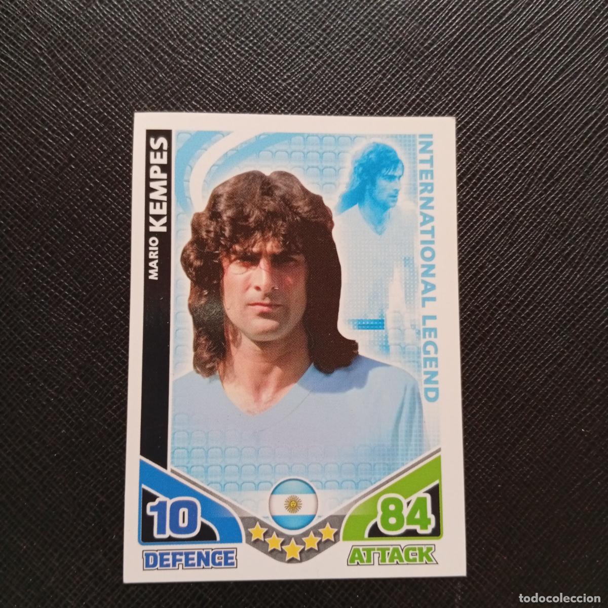 Fu&szlig;ball-Sticker: KEMPES ARGENTINA MATCH ATTAX SOUTH AFRICA 2010 MUNDIAL CROMO WORLD FUTBOL 10 - A150 PG91 LEGEND