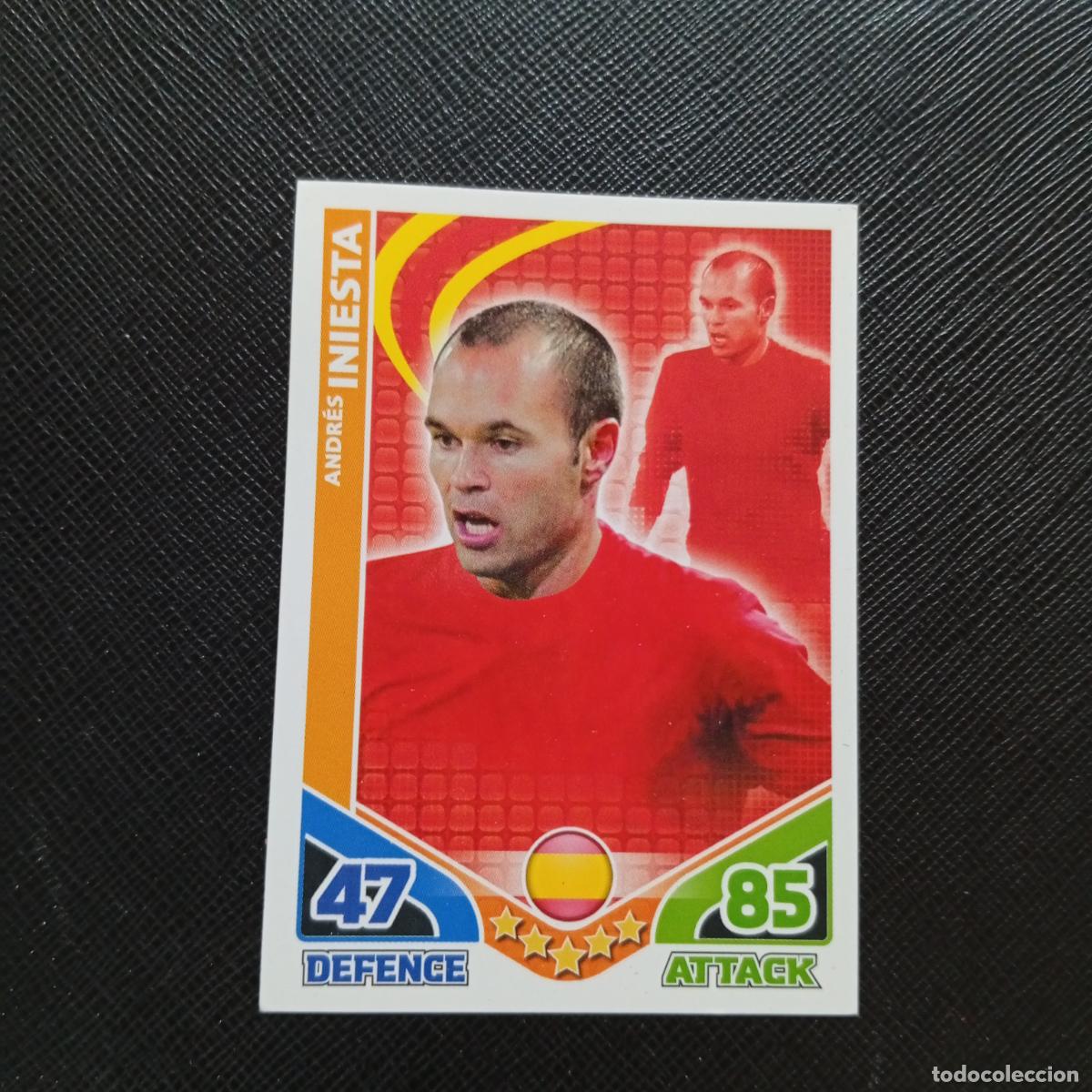 Fu&szlig;ball-Sticker: INIESTA ESPA&Ntilde;A MATCH ATTAX SOUTH AFRICA 2010 MUNDIAL CROMO WORLD FUTBOL 10 - A150 PG109