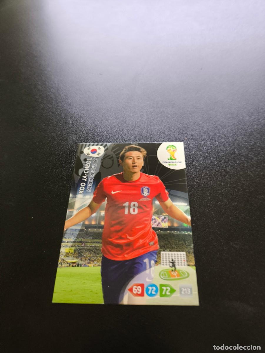 Fu&szlig;ball-Sticker: Koo Ja-Cheol KOREA DEL SUR PANINI ADRENALYN XL WORLD CUP MUNDIAL BRASIL 2014 NO LIGA ESTE