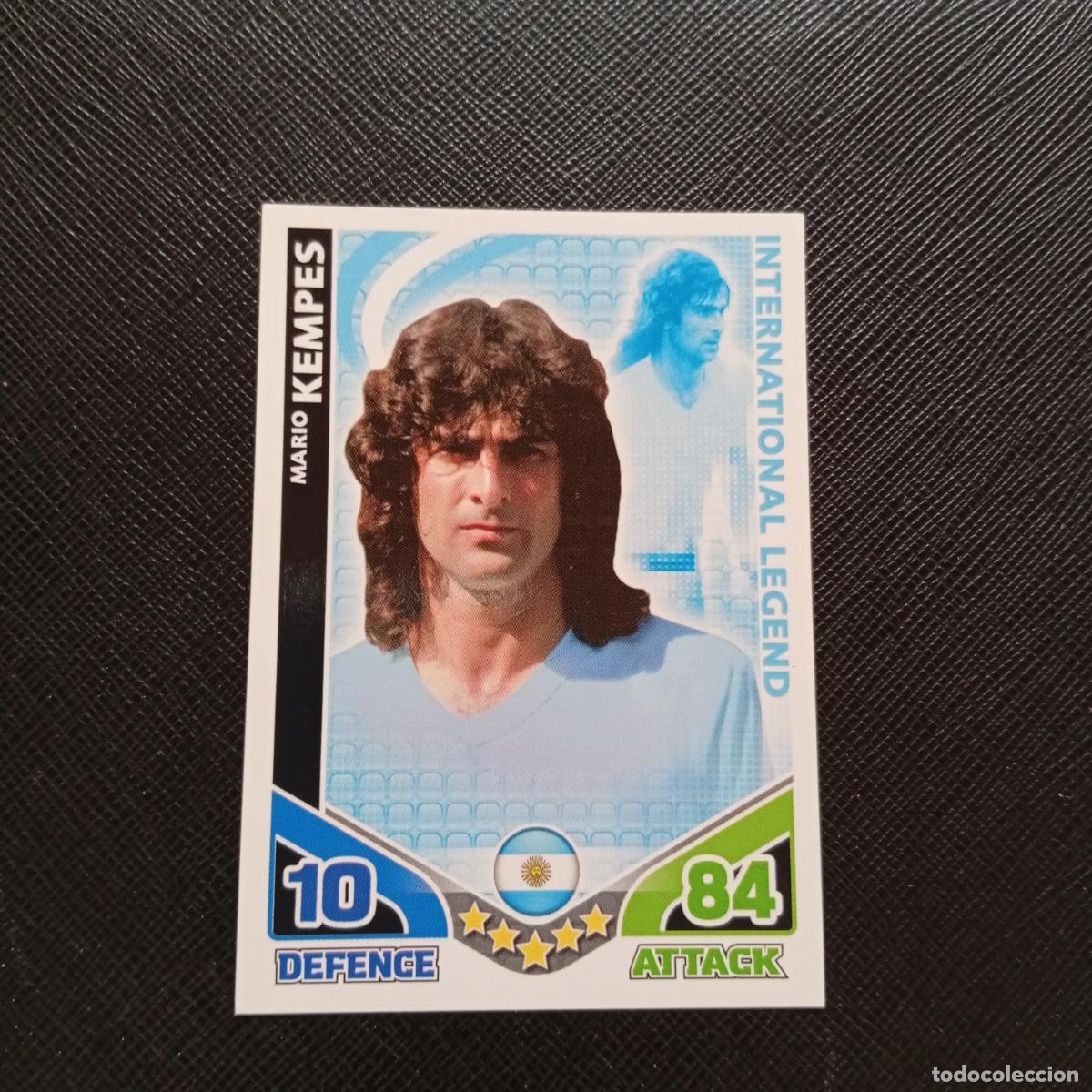 Fu&szlig;ball-Sticker: KEMPES ARGENTINA MATCH ATTAX SOUTH AFRICA 2010 MUNDIAL CROMO WORLD FUTBOL 10 - A150 PG118 LEGEND