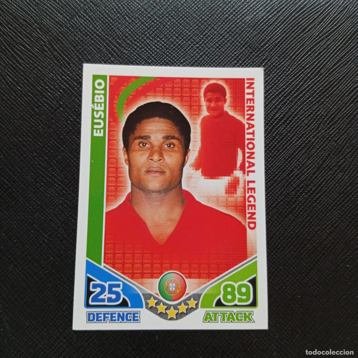 Cromos de f&uacute;tbol: EUSEBIO PORTUGAL MATCH ATTAX SOUTH AFRICA 2010 MUNDIAL CROMO WORLD FUTBOL 10 - A150 PG163 LEGEND