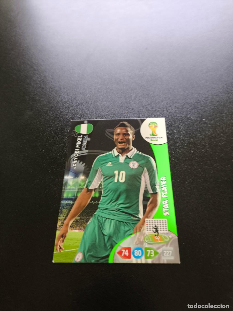 Cromos de F&uacute;tbol: John Obi Mikel STAR PLAYER NIGERIA PANINI ADRENALYN XL WORLD CUP MUNDIAL BRASIL 2014 NO LIGA ESTE