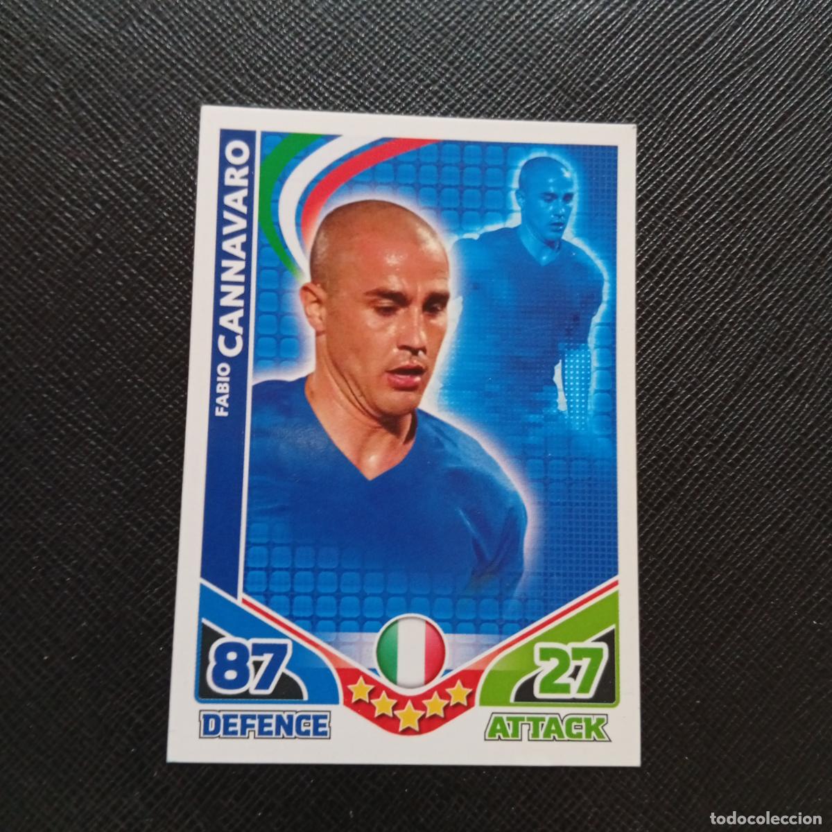 Cromos de F&uacute;tbol: CANNAVARO ITALIA MATCH ATTAX SOUTH AFRICA 2010 MUNDIAL CROMO WORLD FUTBOL 10 - A150 PG190