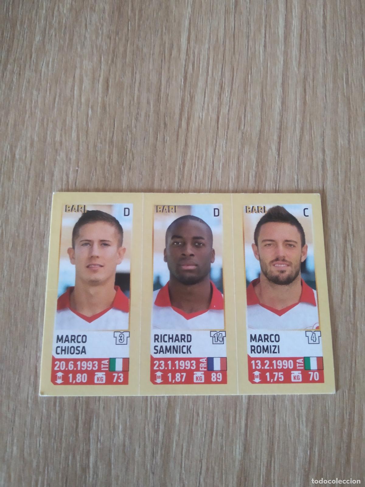 Football Stickers: 604 CHIOSA SAMNICK MARCO ROMIZI BARI CROMO FUTBOL PANINI LIGA ITALIA 13-14 CALCIATORI 2013-2014