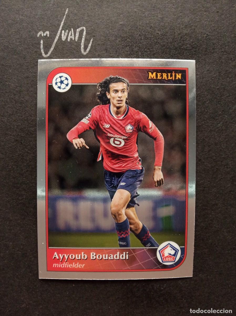 Football Stickers: N&ordm; 44 BOUADDI LOSC LILLE MARRUECOS MUNDIAL 2026 ⚽ TOPPS &reg; CHROME MERLIN UCC 2024 2025 24 25 NUEVO