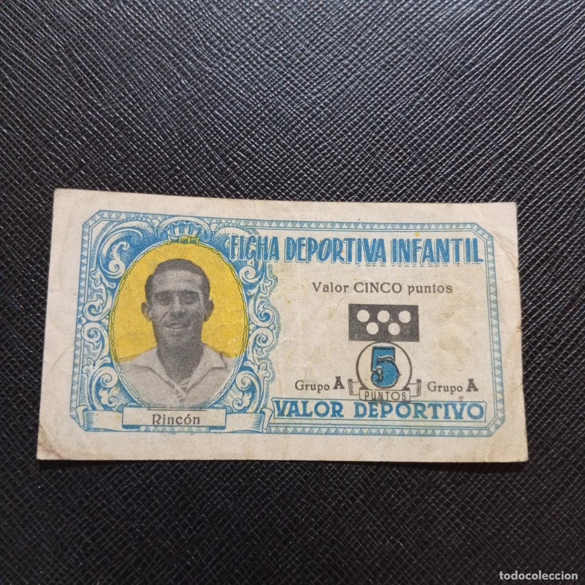 Football Stickers: RINCON SEVILLA FICHA DEPORTIVA INFANTIL 1943 1944 LIGA CROMO FUTBOL 43 44 - A150 PG235