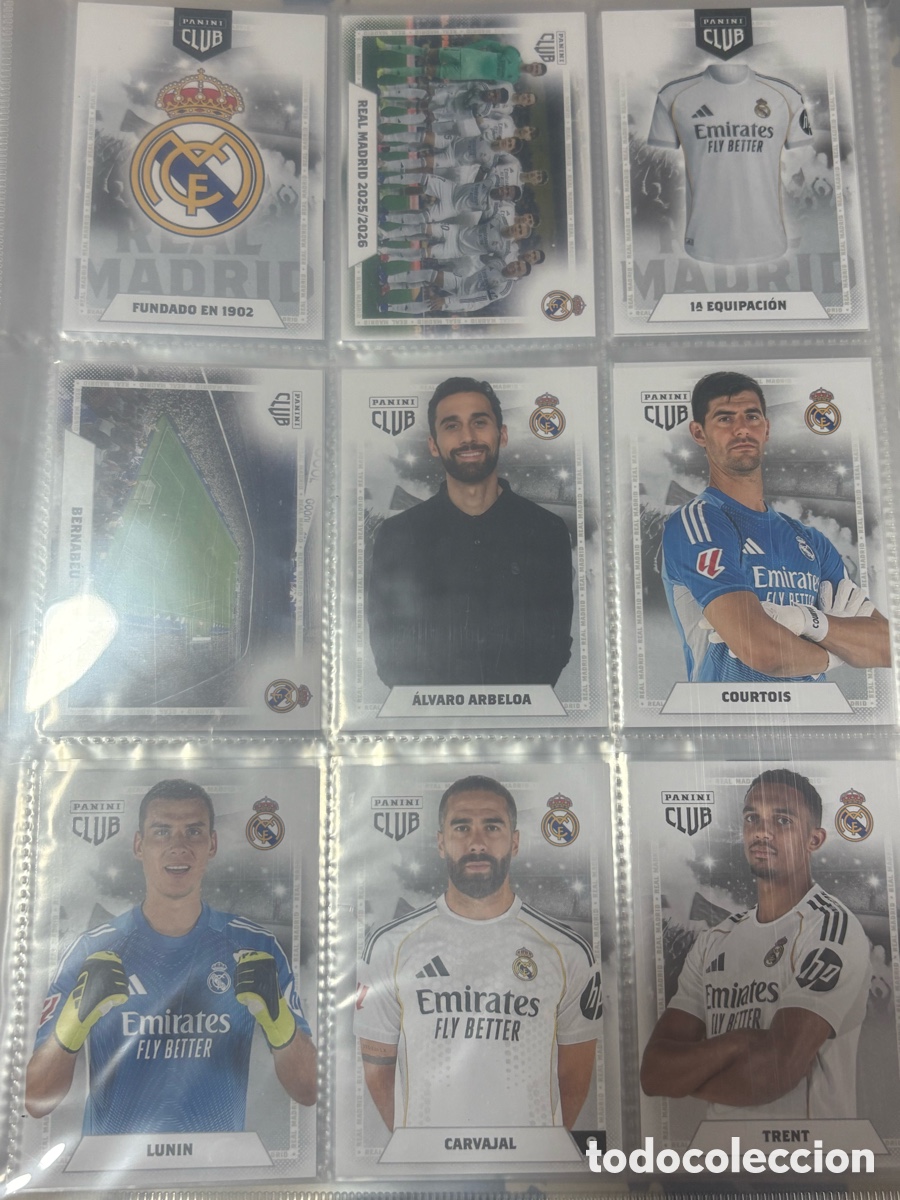 Football Stickers: Album Completo Panini Club Real Madrid 23 24 60 Cromos Arda Vinicius Mbappe