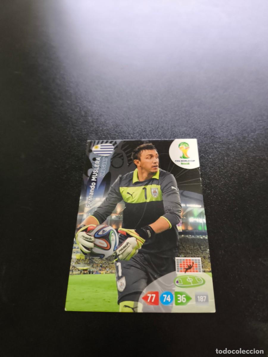 Football Stickers: Fernando Muslera URUGUAY PANINI ADRENALYN XL WORLD CUP MUNDIAL BRASIL 2014 N LIGA ESTE