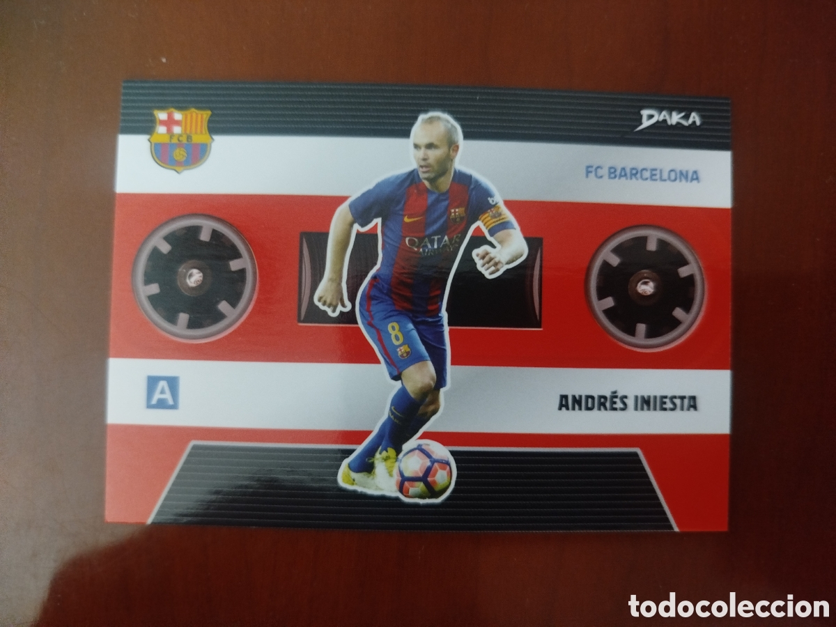 Cromos de f&uacute;tbol: DAKA. F.C.BARCELONA. INIESTA.