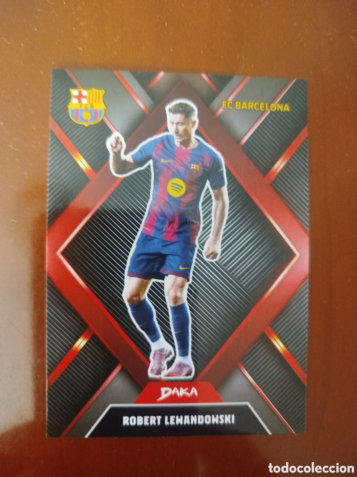 Cromos de f&uacute;tbol: DAKA. F.C.BARCELONA. ROBERT LEWANDOWSKI.