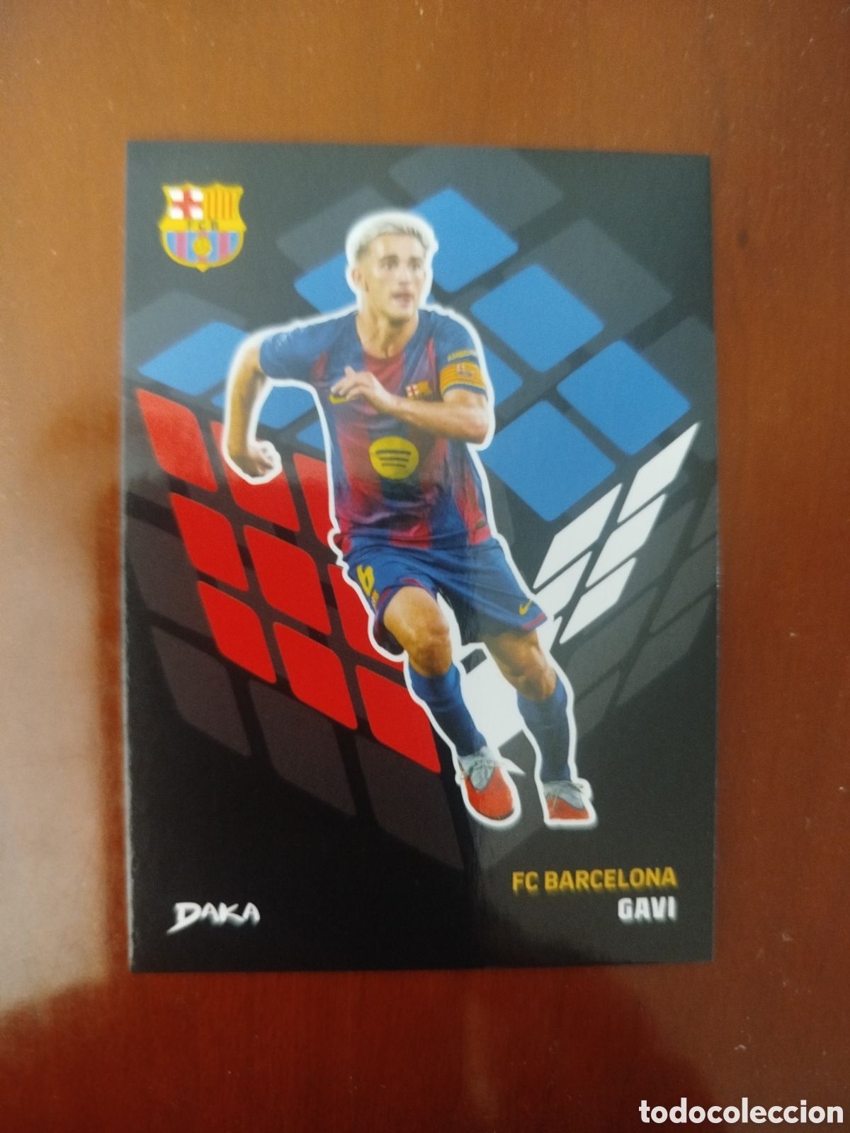 Cromos de f&uacute;tbol: DAKA. F.C.BARCELONA. GAVI.