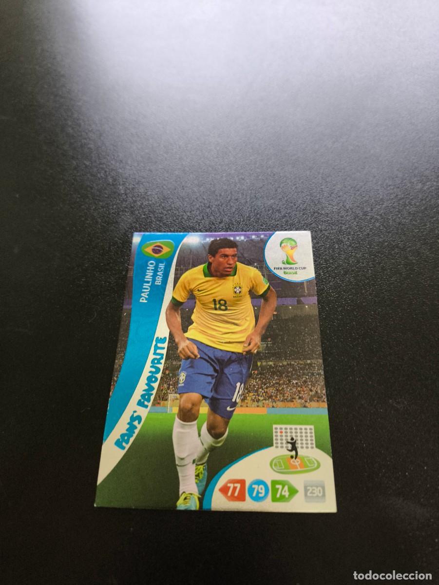 Cromos de f&uacute;tbol: Paulinho BRASIL FANS FAVOURITE PANINI ADRENALYN WORLD CUP MUNDIAL BRASIL 2014 N LIGA ESTE