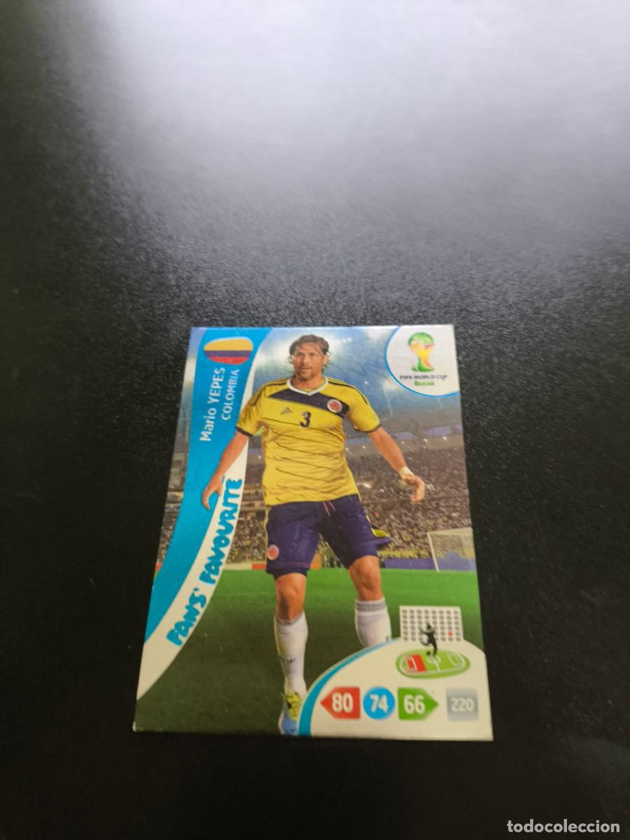 Cromos de f&uacute;tbol: Mario Yepes COLOMBIA FANS FAVOURITE PANINI ADRENALYN WORLD CUP MUNDIAL BRASIL 2014 N LIGA ESTE
