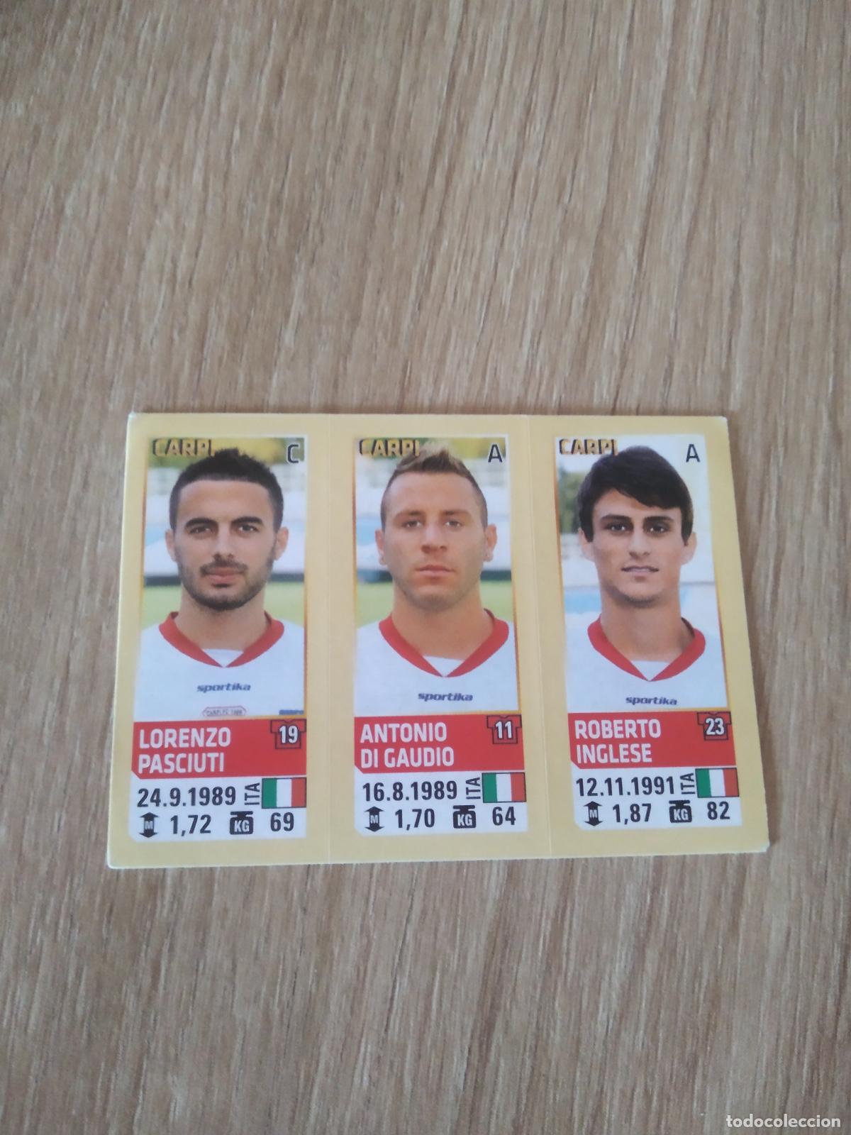Cromos de f&uacute;tbol: 623 PASCIUTI DI GAUDIO INGLESE CARPI CROMO FUTBOL PANINI LIGA ITALIA 13-14 CALCIATORI 2013-2014