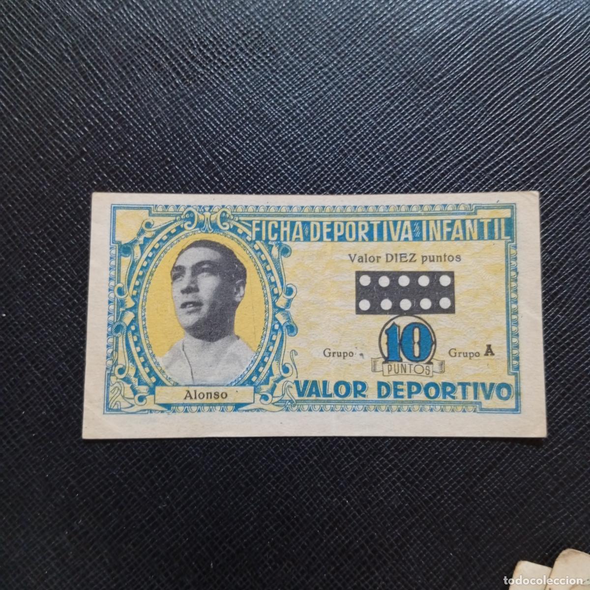 Cromos de f&uacute;tbol: ALONSO REAL MADRID FICHA DEPORTIVA INFANTIL 1943 1944 LIGA CROMO FUTBOL 43 44 - A150 PG244
