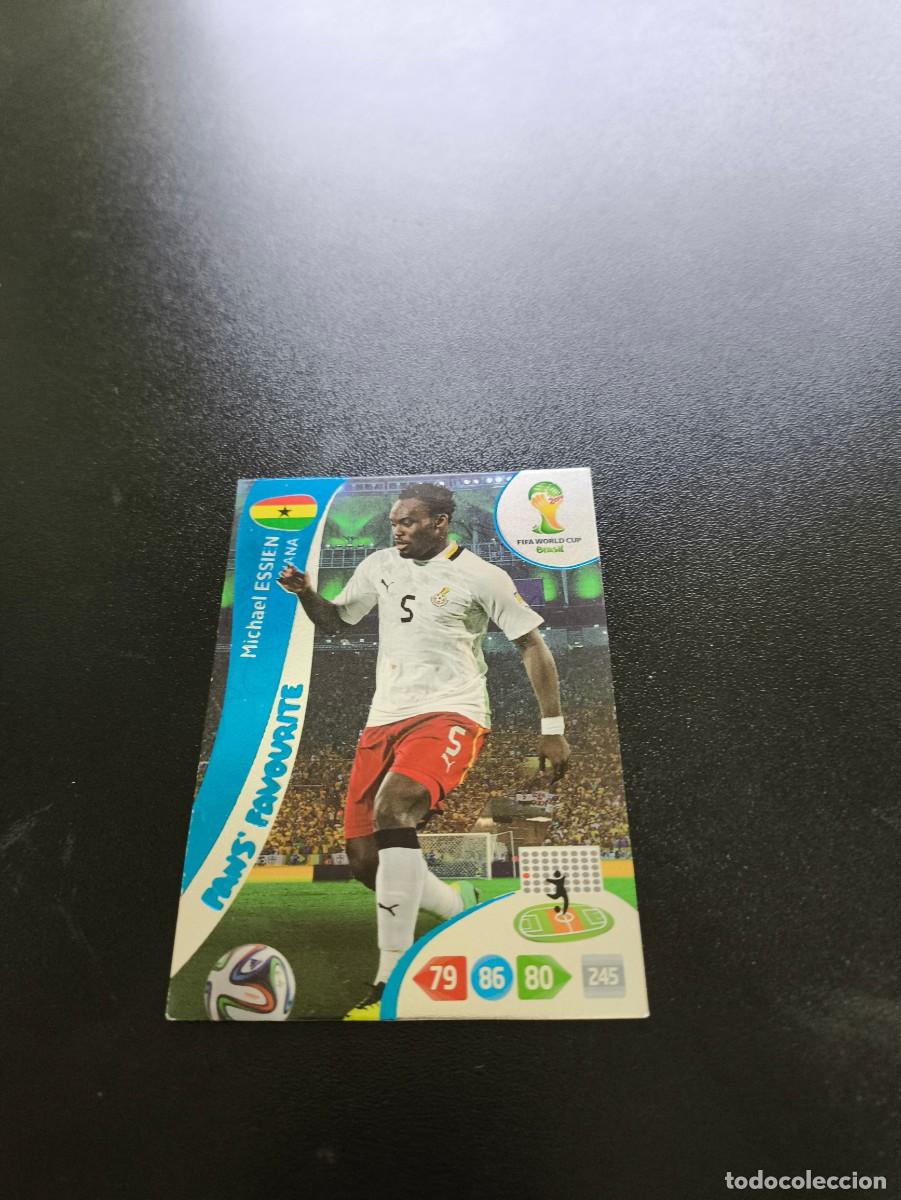 Figurine di Calcio: Michael Essien GHANA FANS FAVOURITE PANINI ADRENALYN WORLD CUP MUNDIAL BRASIL 2014 N LIGA ESTE