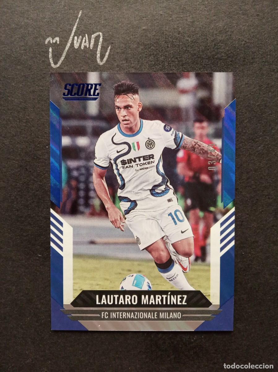 Figurine di Calcio: NUMERADA #/49 BLUE LAUTARO MARTINEZ ARGENTINA MUNDIAL 2026 ⚽ PANINI &reg; SCORE FIFA 2021 2022 21 22