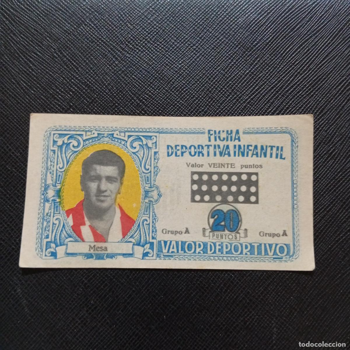Cromos de F&uacute;tbol: MESA AT MADRID AVIACION FICHA DEPORTIVA INFANTIL 1943 1944 LIGA CROMO FUTBOL 43 44 - A150 PG271