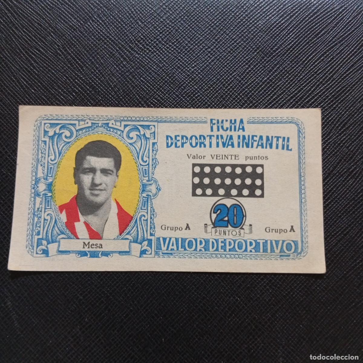 Cromos de F&uacute;tbol: MESA AT MADRID AVIACION FICHA DEPORTIVA INFANTIL 1943 1944 LIGA CROMO FUTBOL 43 44 - A150 PG280 B