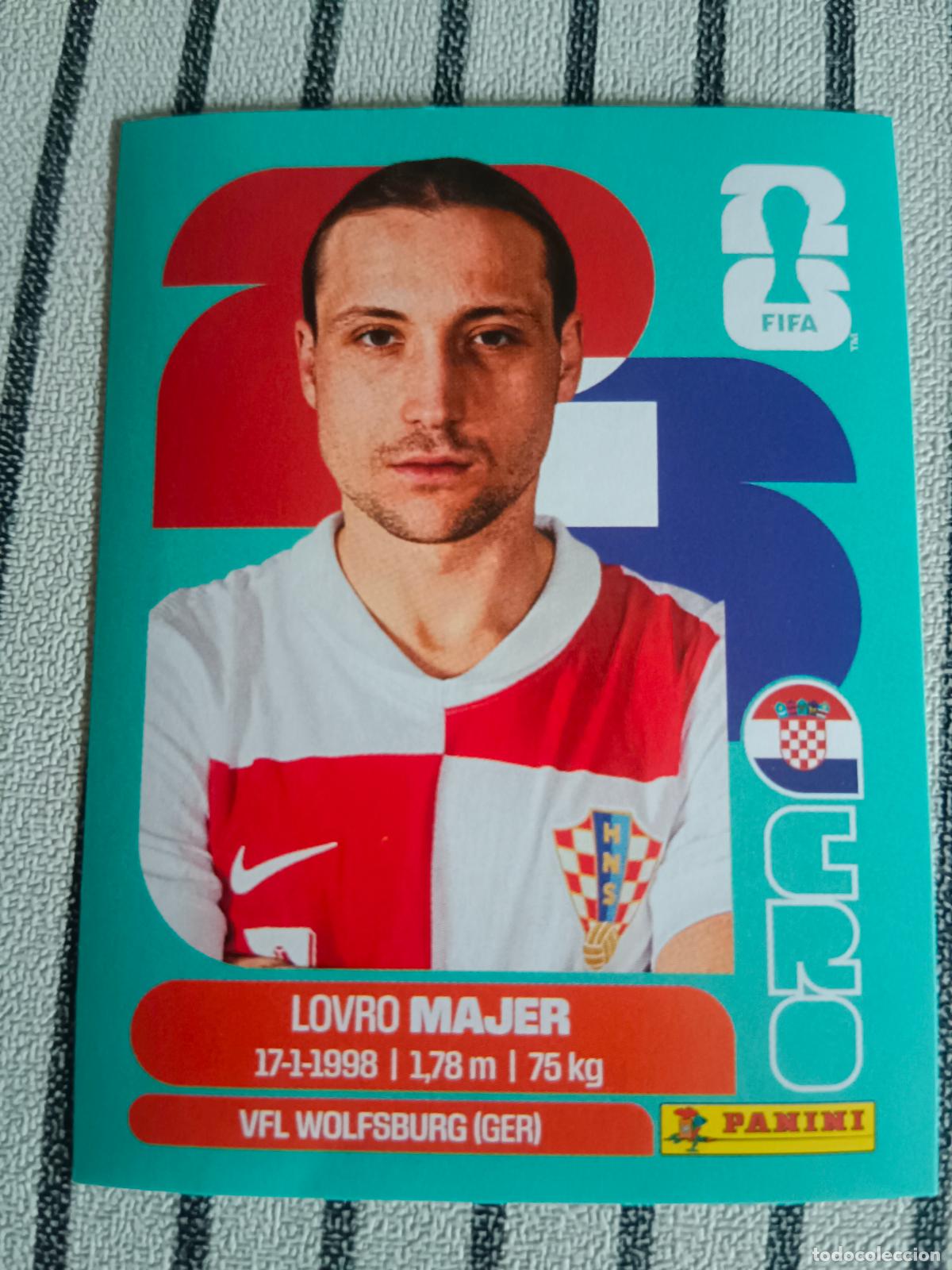 Cromos de F&uacute;tbol: MUNDIAL 2026 ESTADOS UNIDOS USA MEXICO MEJICO CANADA CRO 12 CRO12 LOVRO MAJER CROACIA FIFA