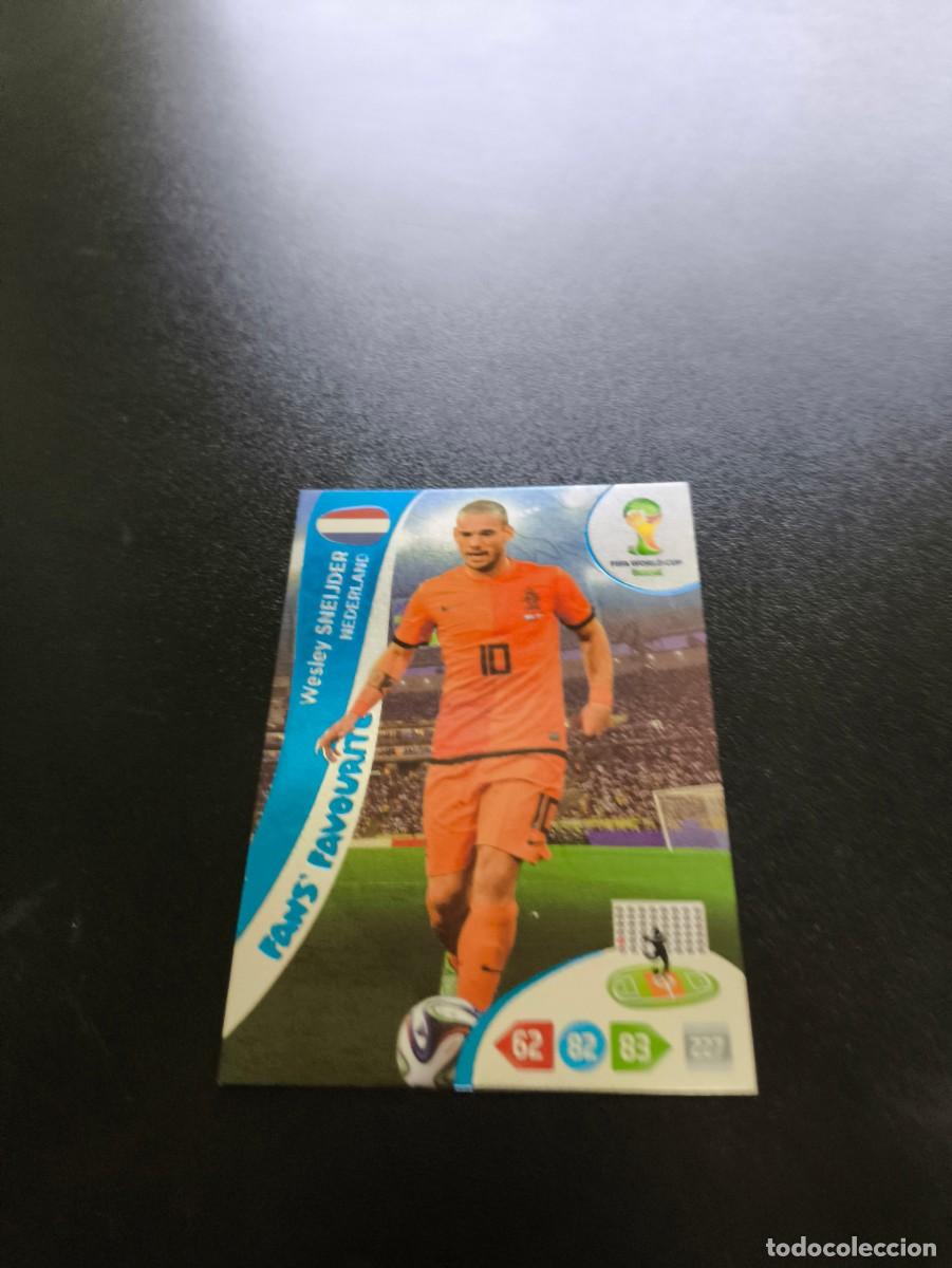Cromos de F&uacute;tbol: Wesley Sneijder HOLANDA FANS FAVOURITE PANINI ADRENALYN WORLD CUP MUNDIAL BRASIL 2014 N LIGA ESTE