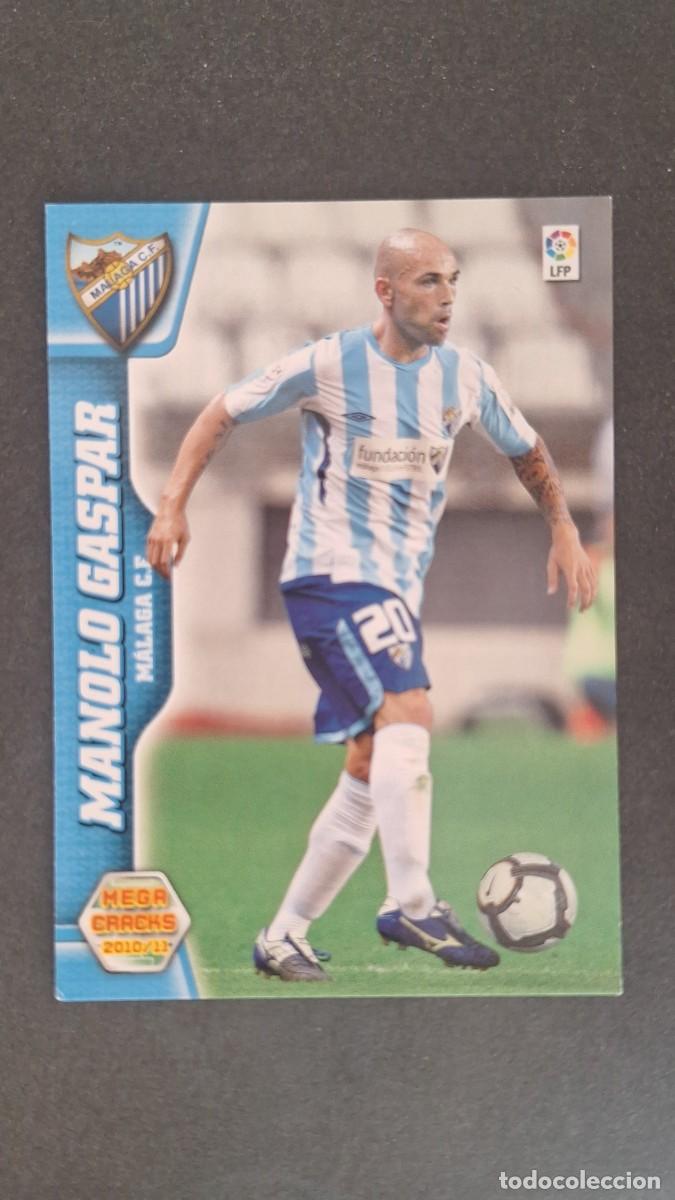Cromos de F&uacute;tbol: L1 MANOLO GASPAR MALAGA C. F. 184 PANINI MEGACRACKS 2010 2011 10 11