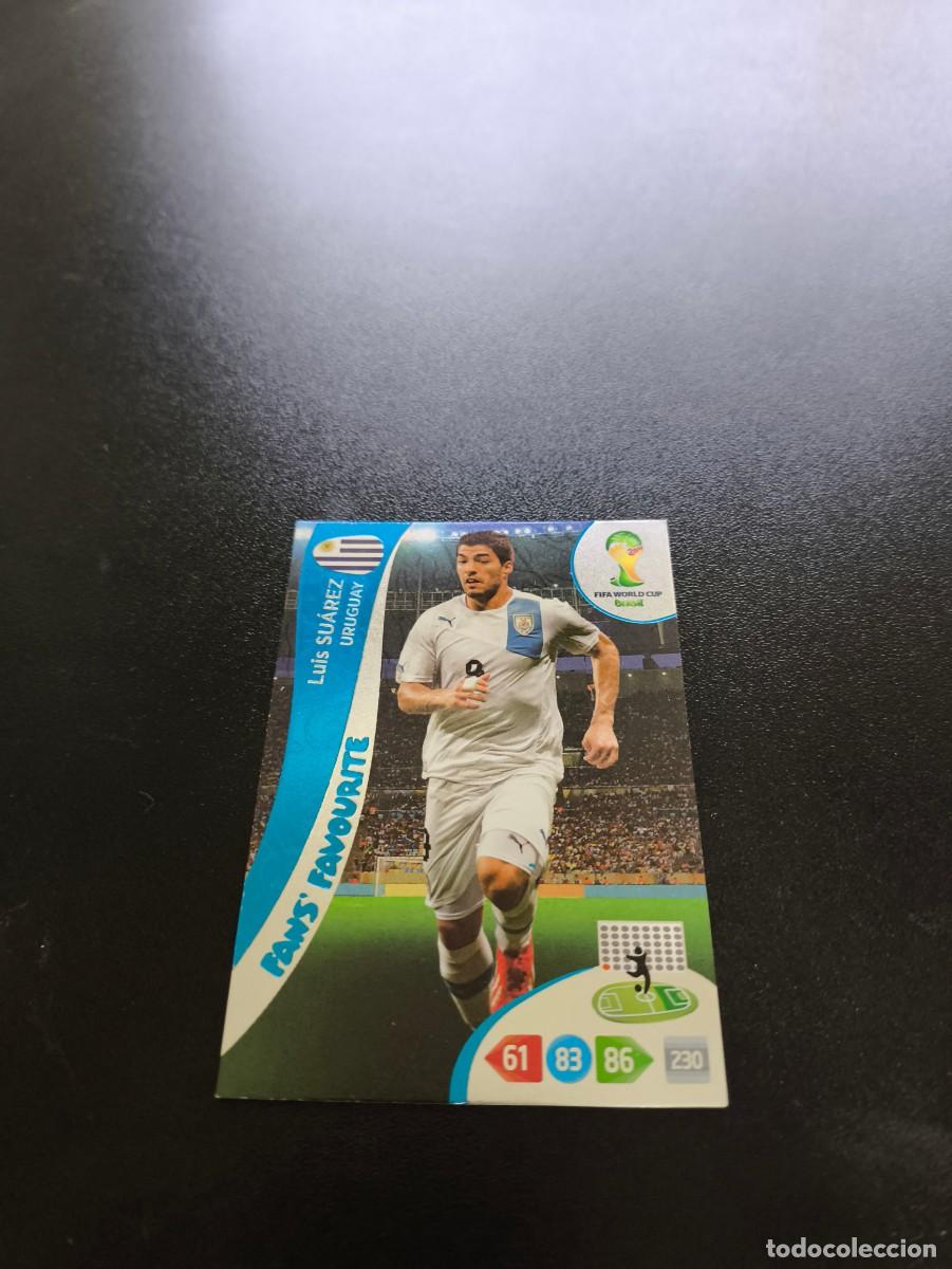 Cromos de F&uacute;tbol: Luis Su&aacute;rez URUGUAY FANS FAVOURITE PANINI ADRENALYN WORLD CUP MUNDIAL BRASIL 2014 N LIGA ESTE