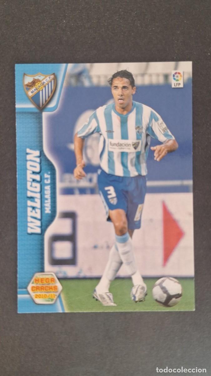 Cromos de F&uacute;tbol: L1 WELIGTON MALAGA C. F. 187 PANINI MEGACRACKS 2010 2011 10 11