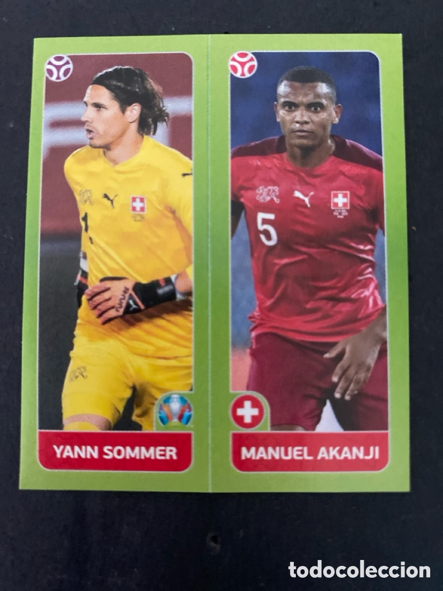 Fu&szlig;ball-Sticker: Cromo Mundial Euro 2020 Suiza N* 38b- 38 a