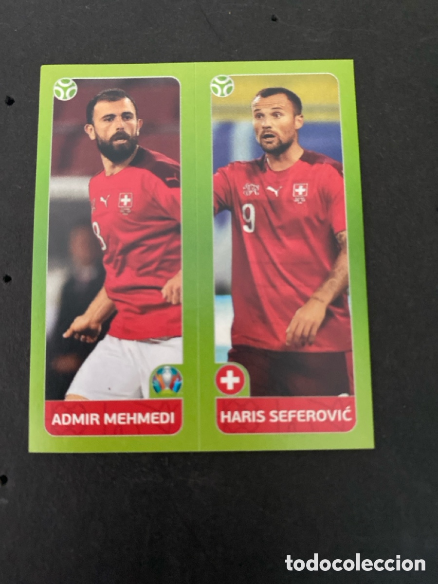 Fu&szlig;ball-Sticker: Cromo Mundial Euro 2020 Suiza N* 43b- 43a