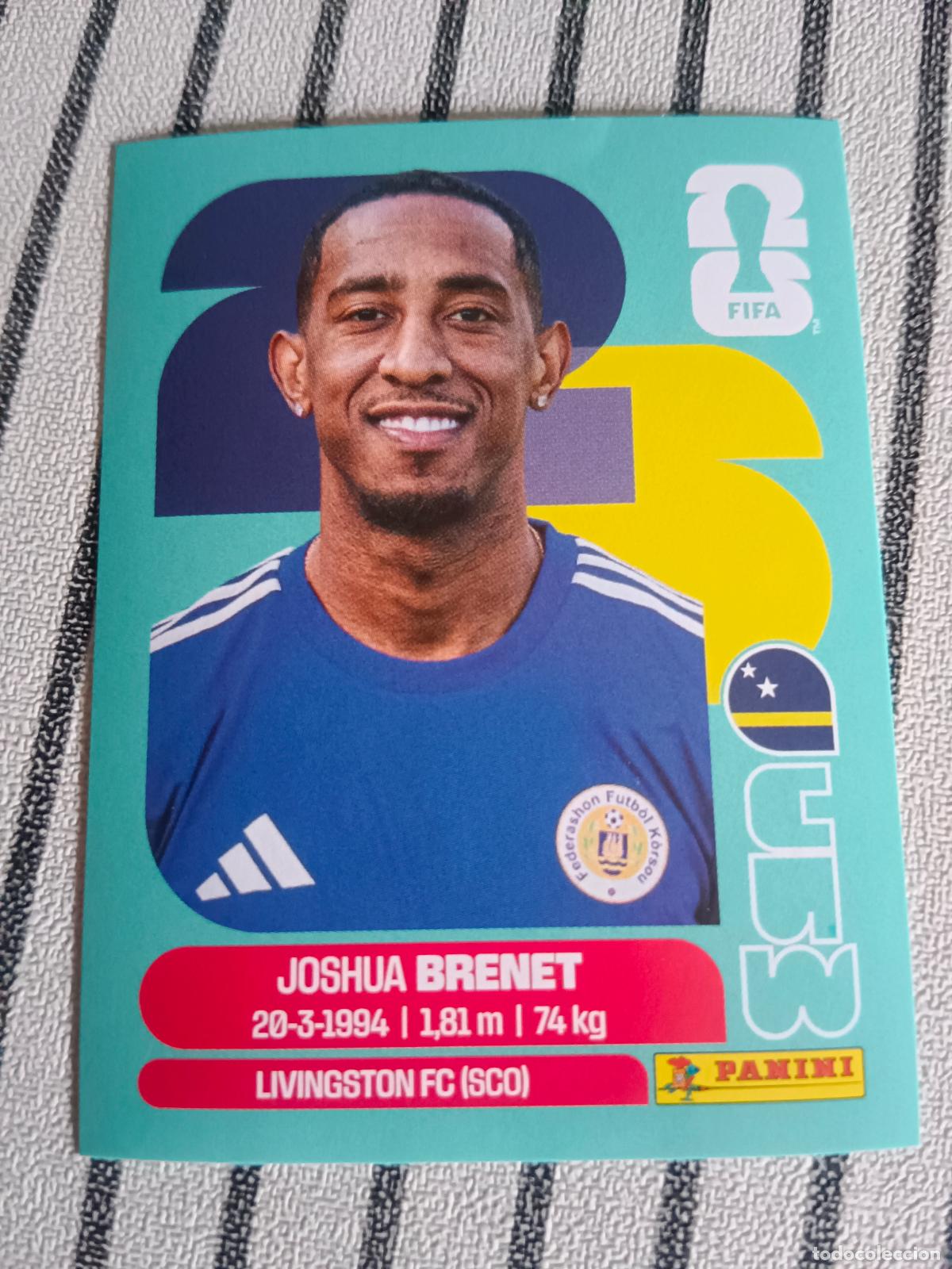 Fu&szlig;ball-Sticker: MUNDIAL 2026 ESTADOS UNIDOS USA MEXICO MEJICO CANADA CUW 6 CUW6 JOSHUA BRENET CURAZAO FIFA