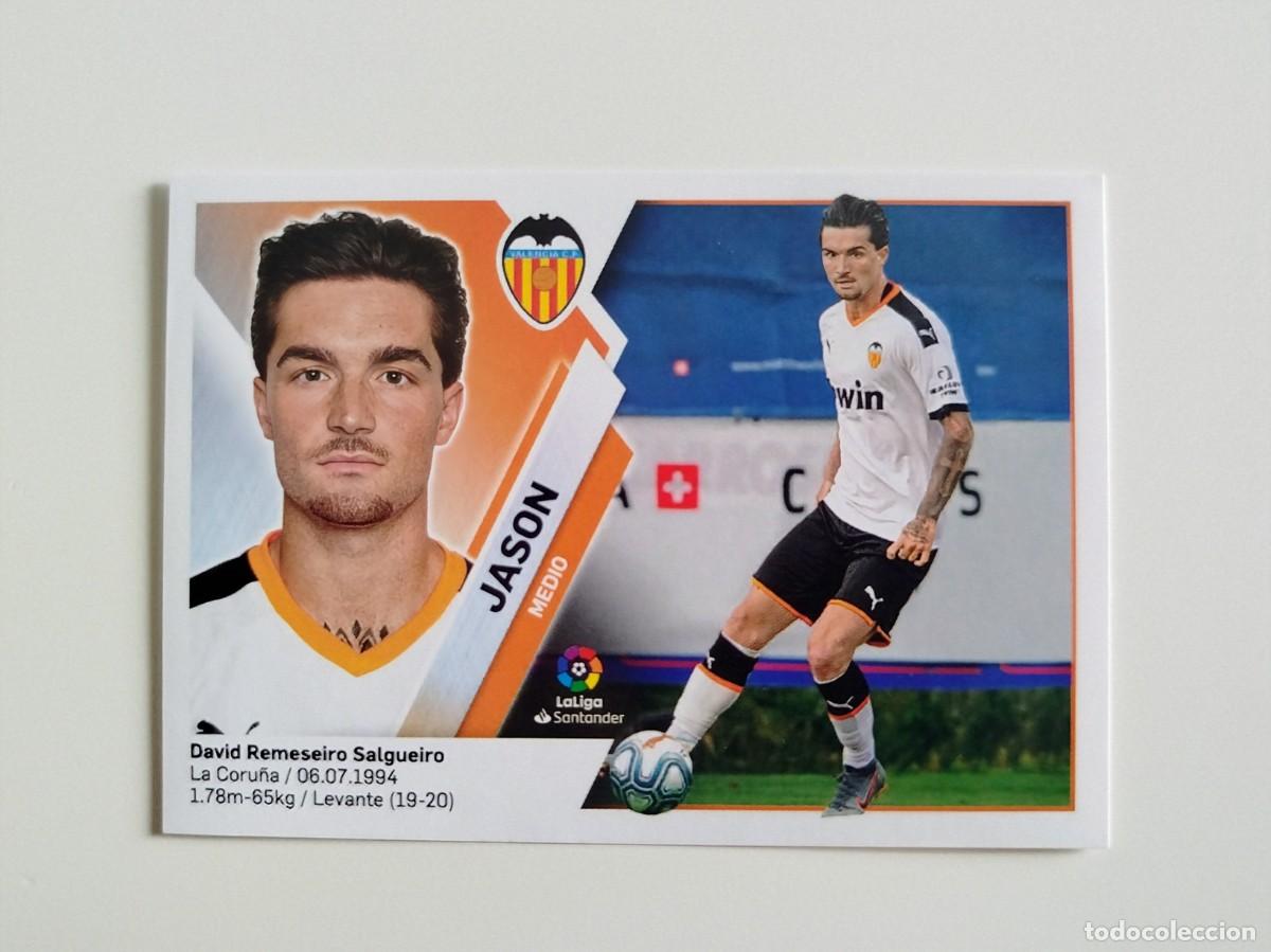Fu&szlig;ball-Sticker: Jason &Uacute;LTIMOS FICHAJES 14 SIN PEGAR Valencia CF Liga Ediciones Este 19 20 / 2019 2020