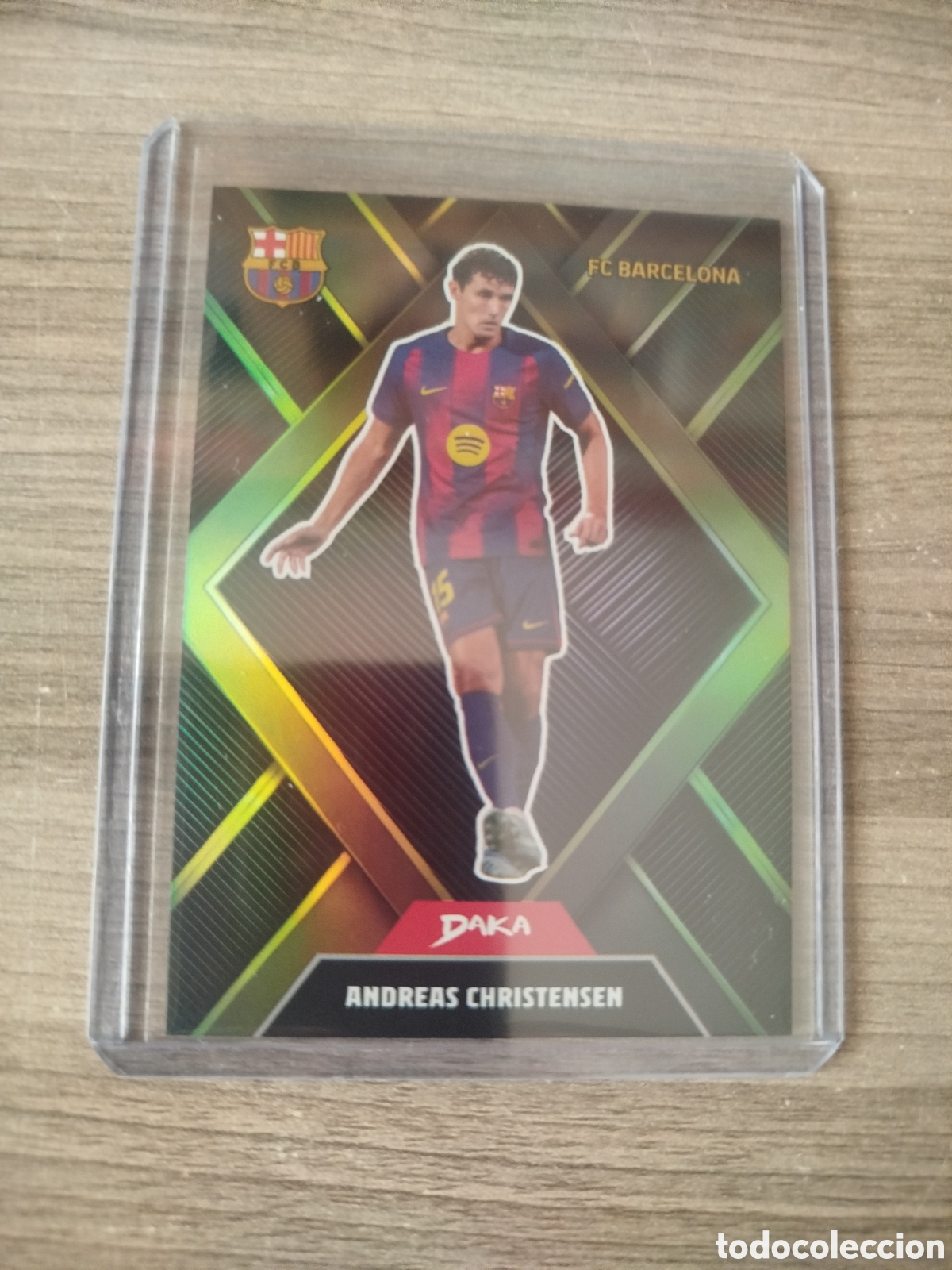 Fu&szlig;ball-Sticker: DAKA. F.C.BARCELONA. CHRISTENSEN (NUMERADA 135/199).