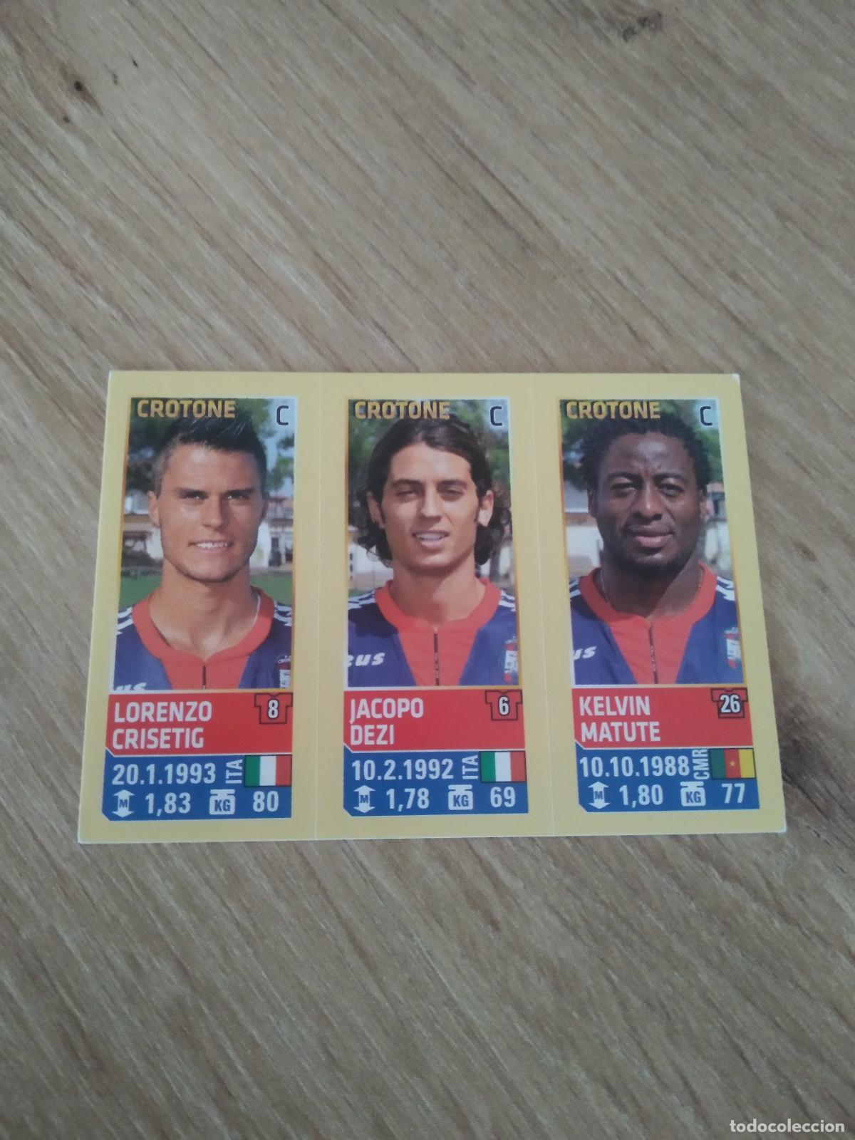 Figurine di Calcio: 648 CRISETIG DEZI MATUTE CROTONE CROMO FUTBOL PANINI LIGA ITALIA 13-14 CALCIATORI 2013-2014