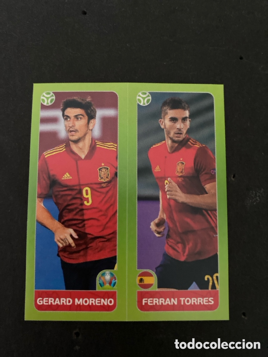 Cromos de F&uacute;tbol: Cromo Mundial Euro 2020 Espa&ntilde;a N*538b-539a