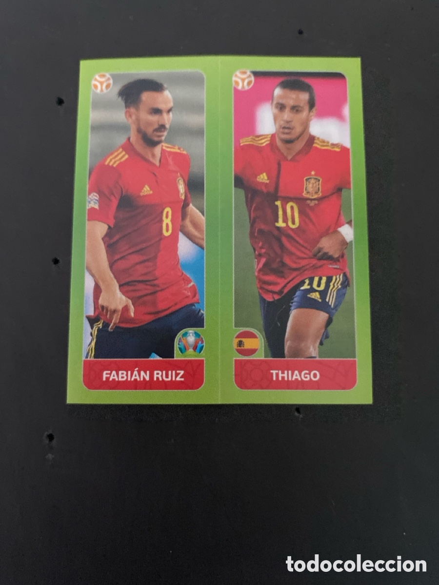 Cromos de F&uacute;tbol: Cromo Mundial Euro 2020 Espa&ntilde;a N*537b-537a