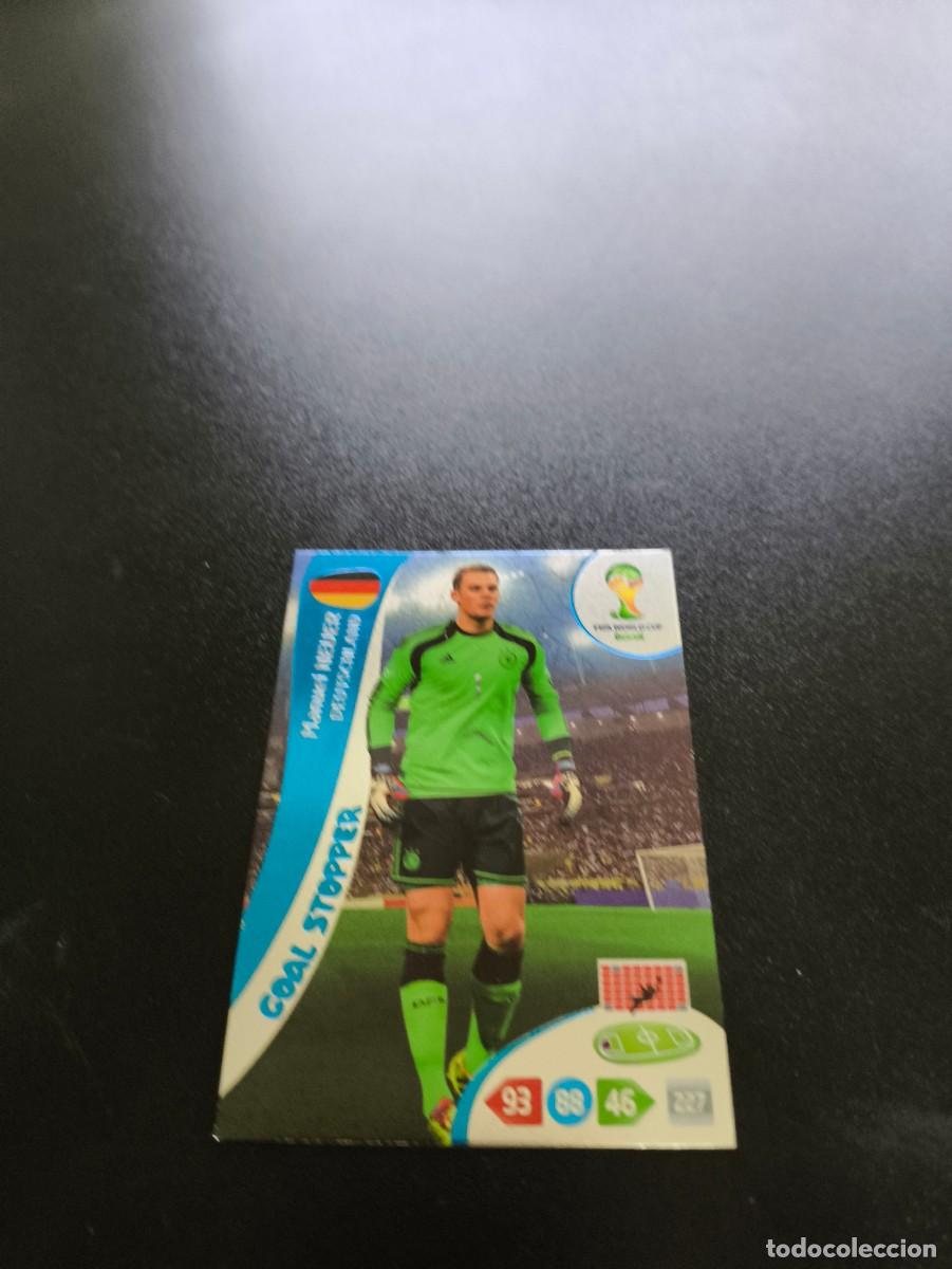 Cromos de F&uacute;tbol: Manuel Neuer ALEMANIA GOAL STOPPER PANINI ADRENALYN WORLD CUP MUNDIAL BRASIL 2014 N LIGA ESTE