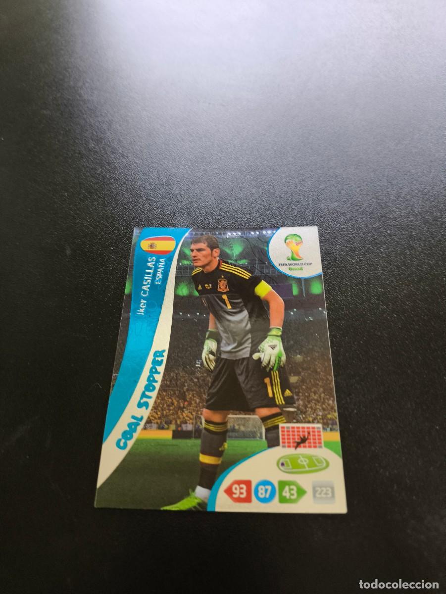 Cromos de F&uacute;tbol: Iker Casillas ESPA&Ntilde;A MADRID GOAL STOPPER PANINI ADRENALYN WORLD CUP MUNDIAL BRASIL 2014 N LIGA ESTE