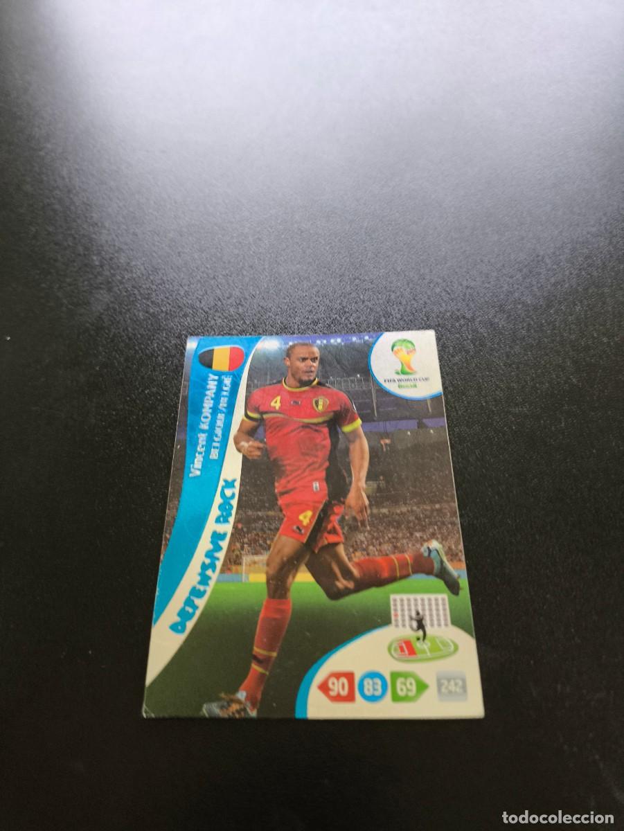 Football Stickers: Vincent Kompany BELGICA DEFENSIVE ROCK PANINI ADRENALYN WORLD CUP MUNDIAL BRASIL 2014 N LIGA ESTE