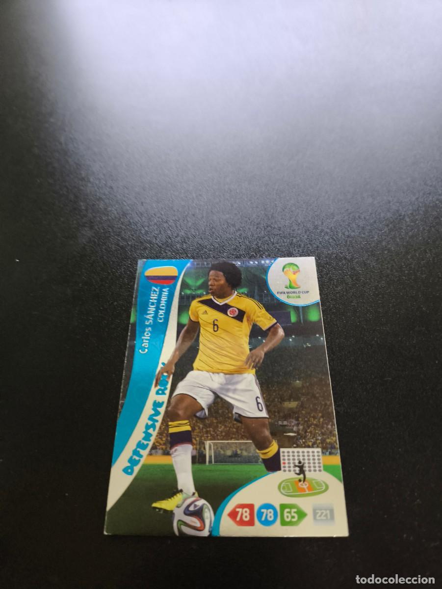 Figurine di Calcio: Carlos S&aacute;nchez COLOMBIA DEFENSIVE ROCK PANINI ADRENALYN WORLD CUP MUNDIAL BRASIL 2014 N LIGA ESTE