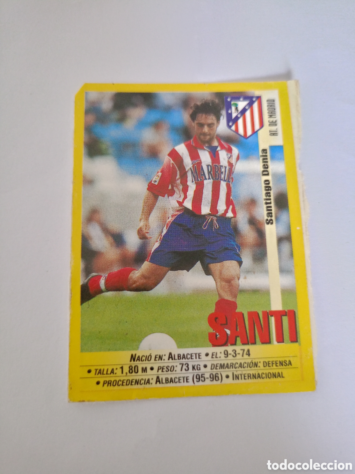 Cromos de Futebol: CROMO PANINI LIGA 1999 2000 N&ordm; 232 SANTI DENIA (ATLETICO MADRID) - SIN PEGAR - 99 00