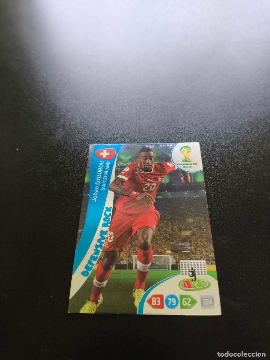 Cromos de F&uacute;tbol: Johan Djourou SUIZA DEFENSIVE ROCK PANINI ADRENALYN WORLD CUP MUNDIAL BRASIL 2014 N LIGA ESTE