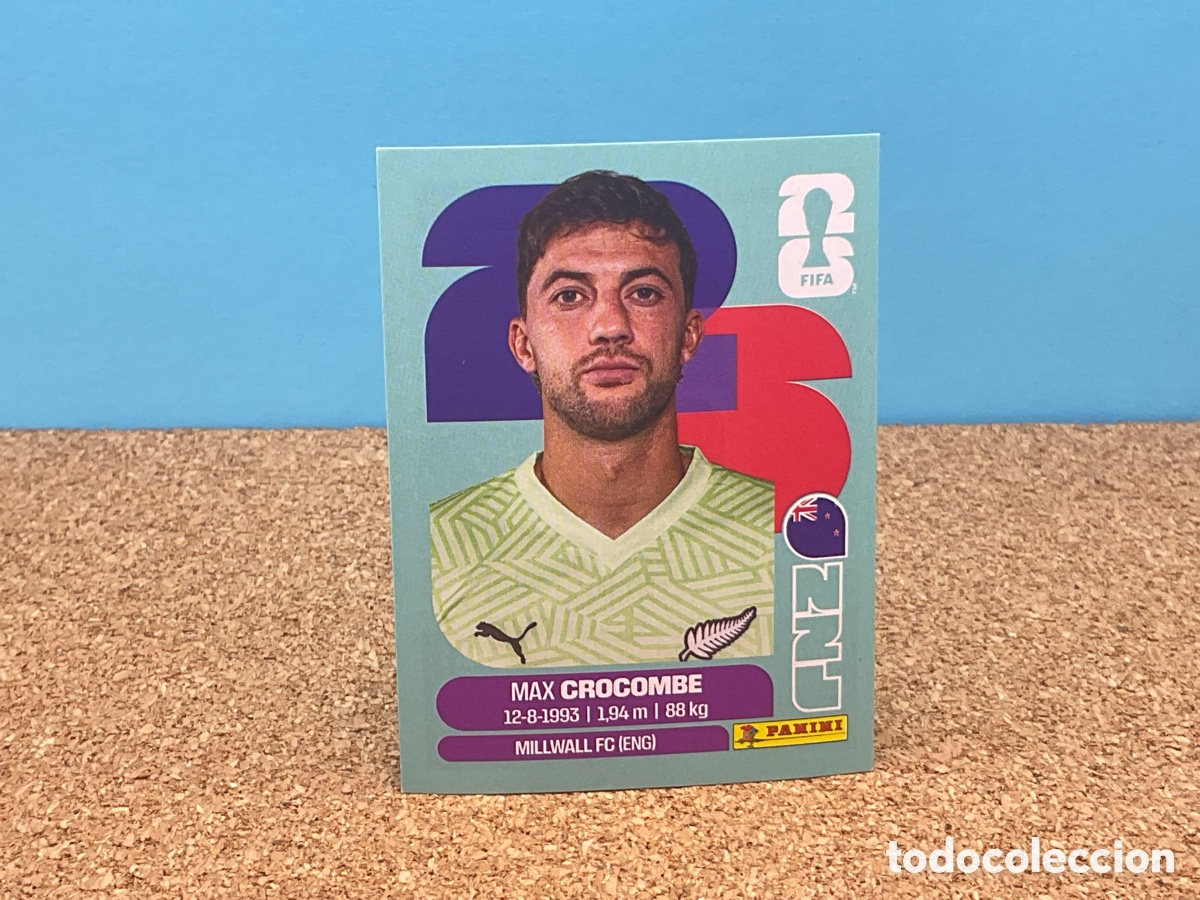 Cromos de F&uacute;tbol: NUEVA ZELANDA / NZL. N&ordm; 2 . MAX CROCOMBE . FIFA WORLS CUP 2026. PANINI