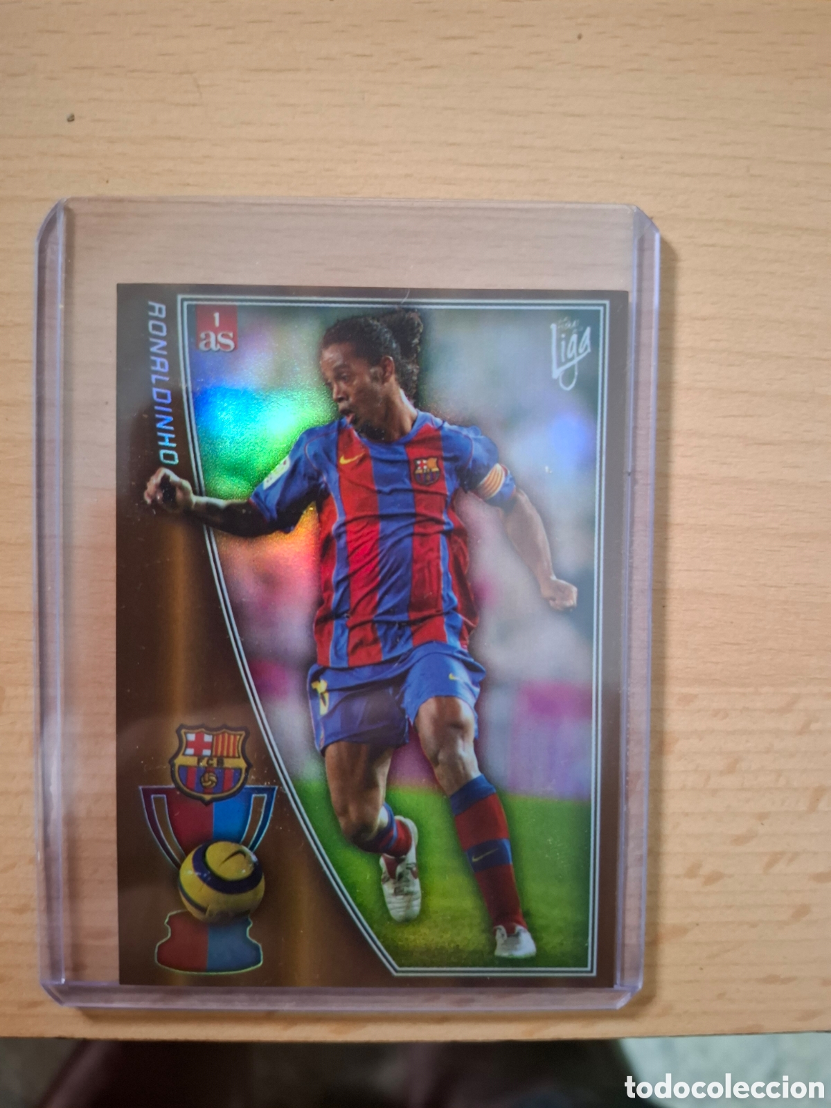 Cromos de F&uacute;tbol: RONALDINHO #22 - F.C. BARCELONA - LAS FICHAS DE LA LIGA AS 2005/2006 - MUNDICROMO