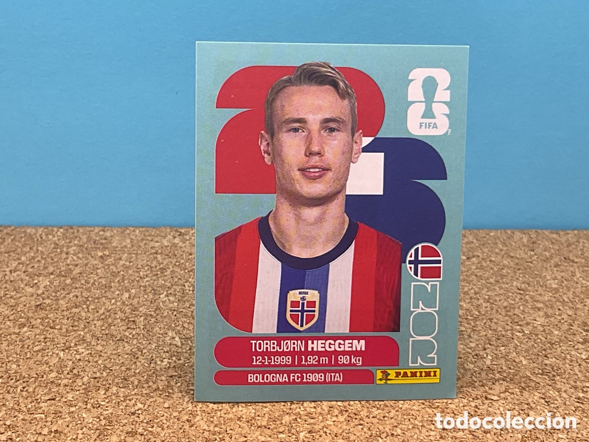 Cromos de F&uacute;tbol: NORUEGA/NOR. N&ordm; 8 . TORBJORN HEGGEM . FIFA WORLS CUP 2026. PANINI