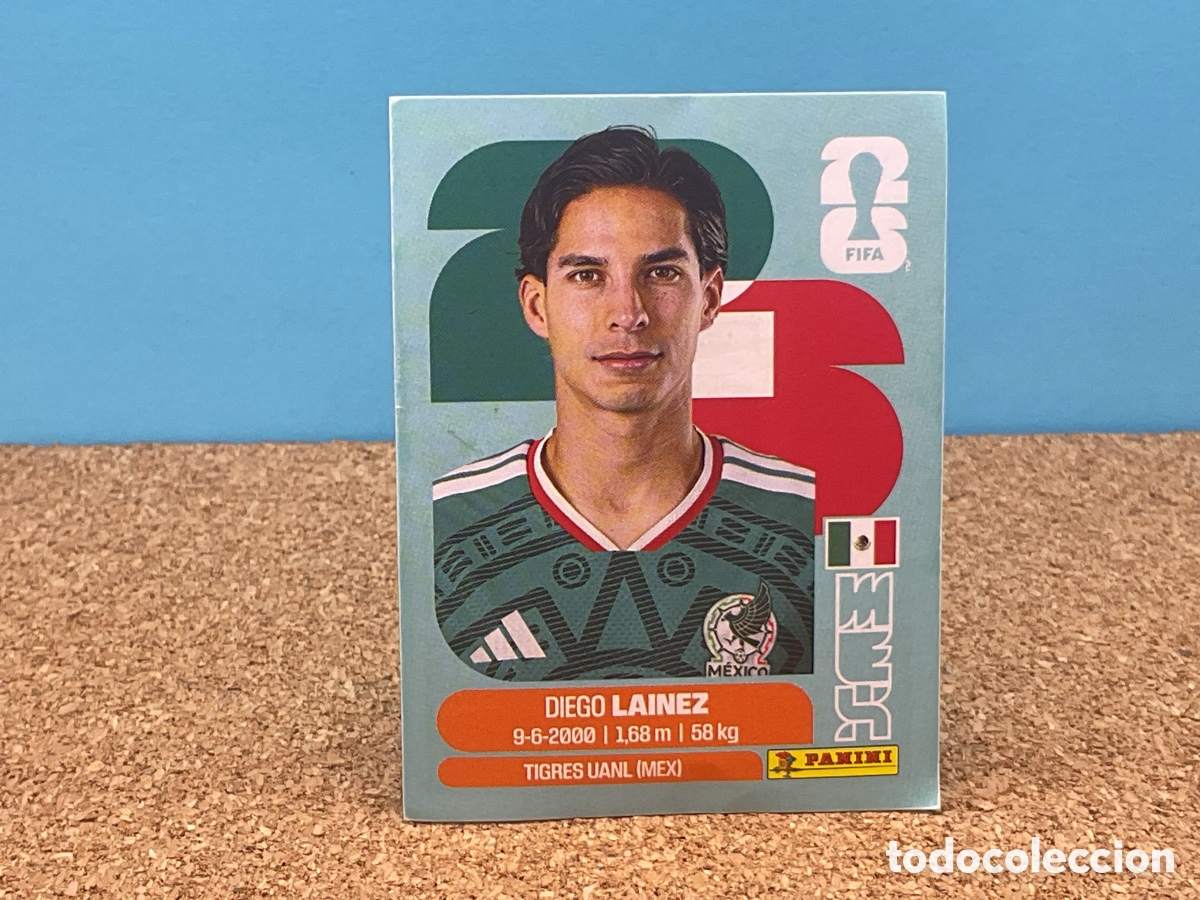 Cromos de F&uacute;tbol: MEXICO / MEX . N&ordm; 8 . DIEGO LAINEZ . FIFA WORLS CUP 2026. PANINI